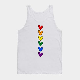 LGBT hearts flag Tank Top